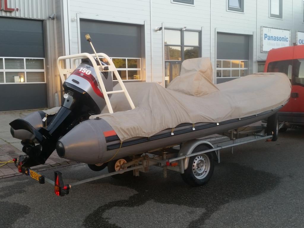 Joker Coaster RIB hypalon Mariner Optimax 150PK en trailer, Ophalen