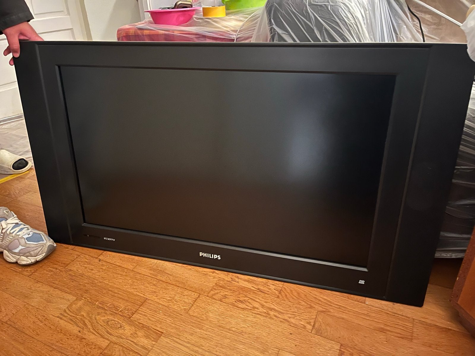 Philips Cineos 37" LCD TV – Inclusief Muurbeugel!, Ophalen, Philips, Gebruikt, 50 Hz