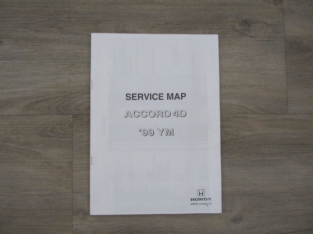 Honda Accord 4D Service Map 1999 YM, Honda, Ophalen of Verzenden, Zo goed als nieuw, Honda