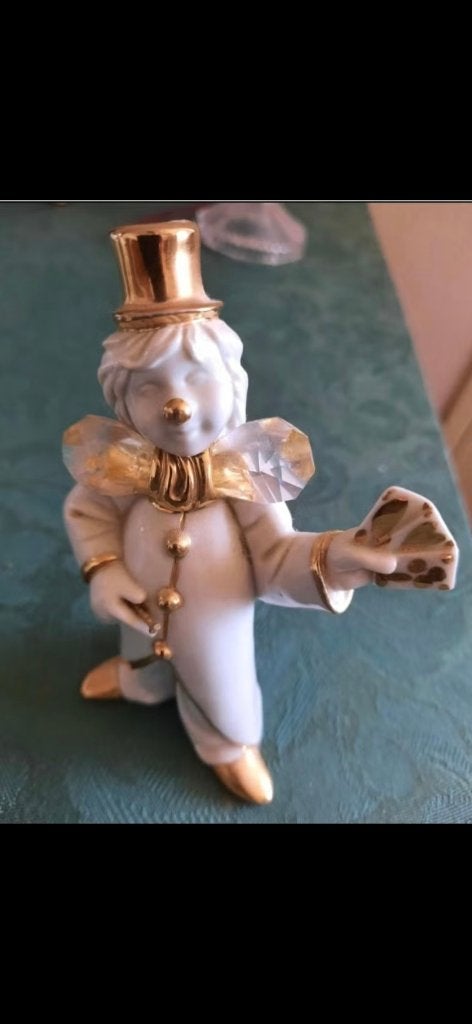 Beeldje van een clown met Swarovsky kristal, Ophalen of Verzenden, Zo goed als nieuw, Figuurtje