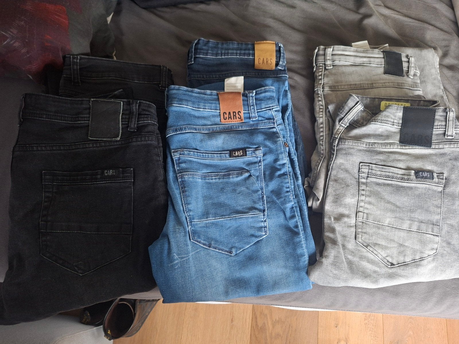 Spijkerbroek lang en kort Cars Jack and Jones versch maten, Ophalen of Verzenden, Jongen, Broek