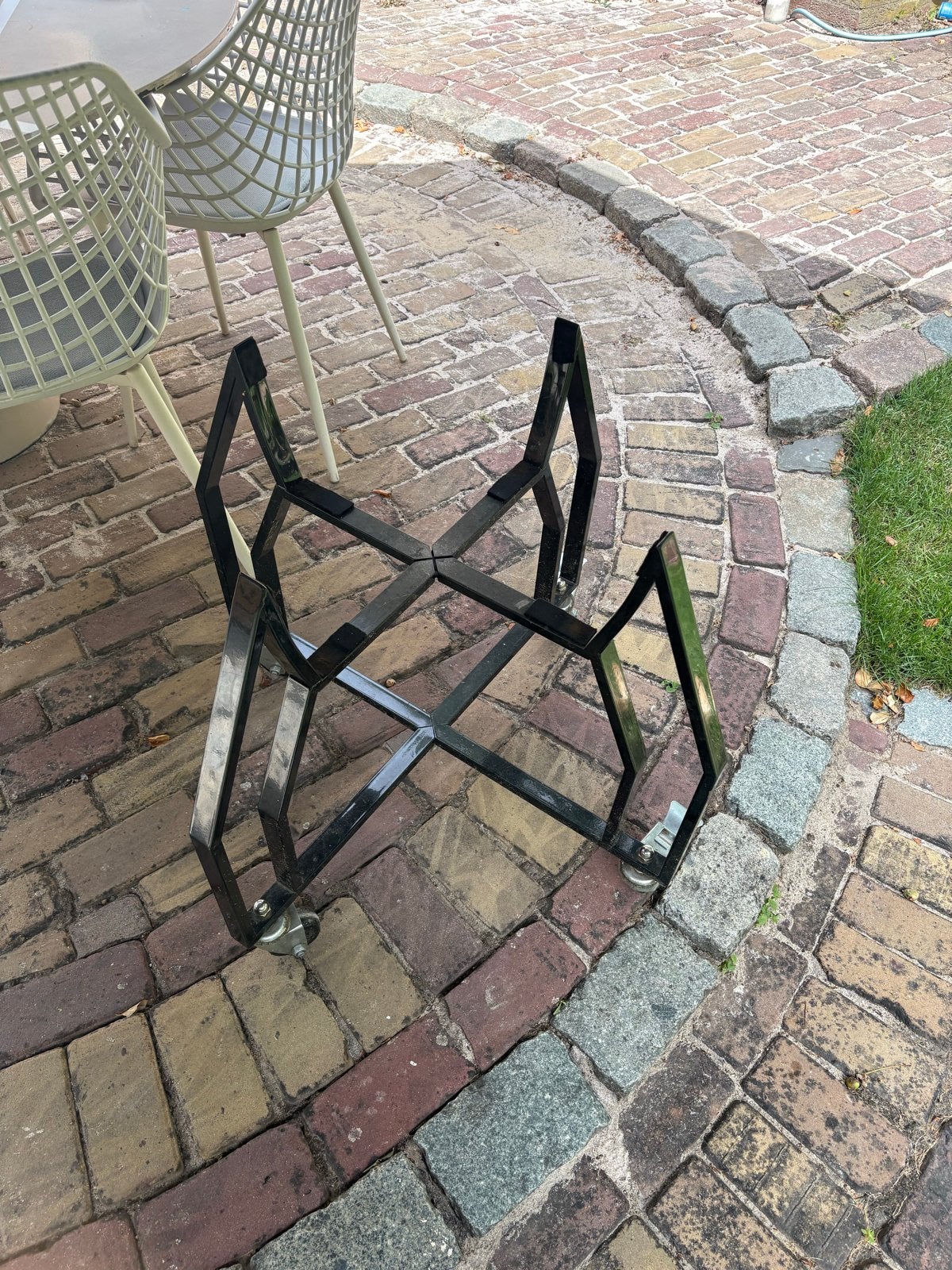 Kamado L onderstel met wielen, Ophalen, Gebruikt, Houtskool, Vrijstaand