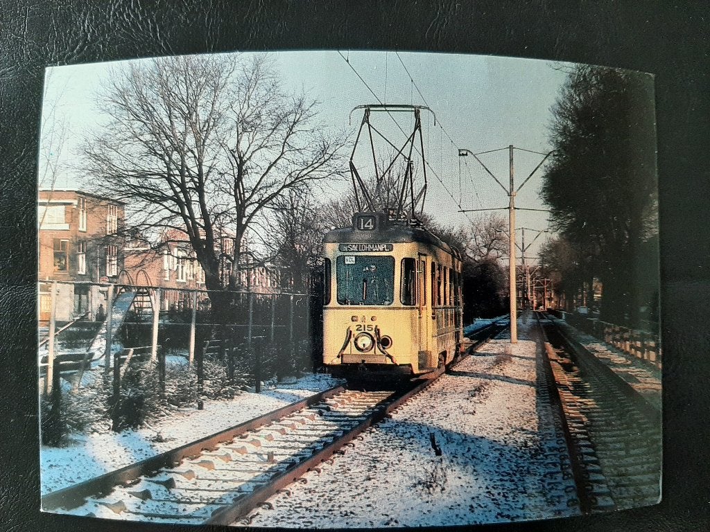 van Boetzelaerlaan Den Haag, Motorwagen serie 200 gelopen, Verzamelen, Verzenden, Gebruikt, Tram, Kaart of Prent