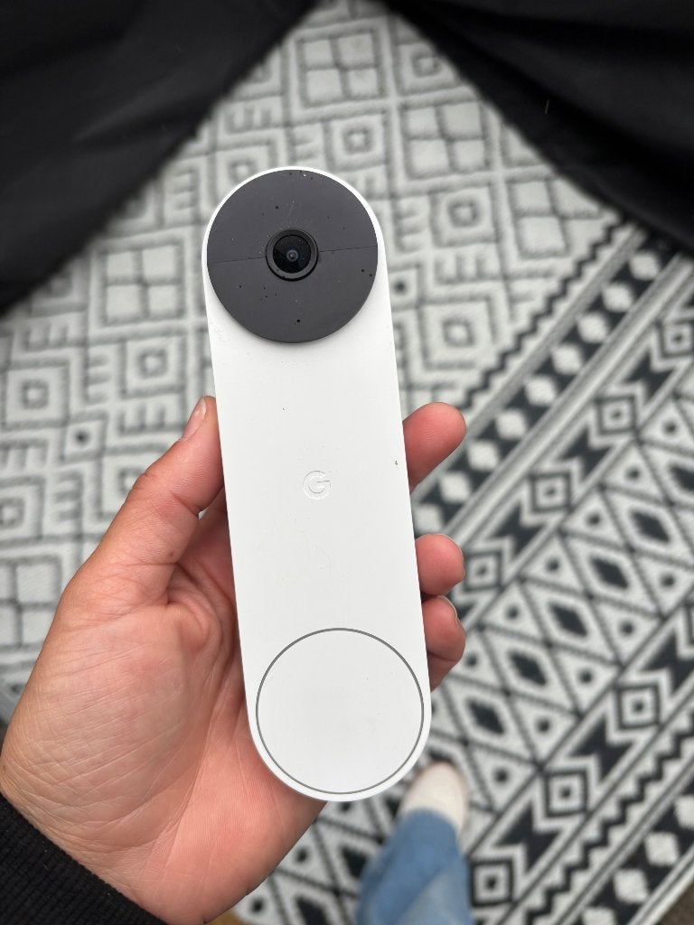 Google Nest Doorbell/deurbel, Ophalen of Verzenden, Bewegingsdetectiesensor, Zo goed als nieuw, Draadloos
