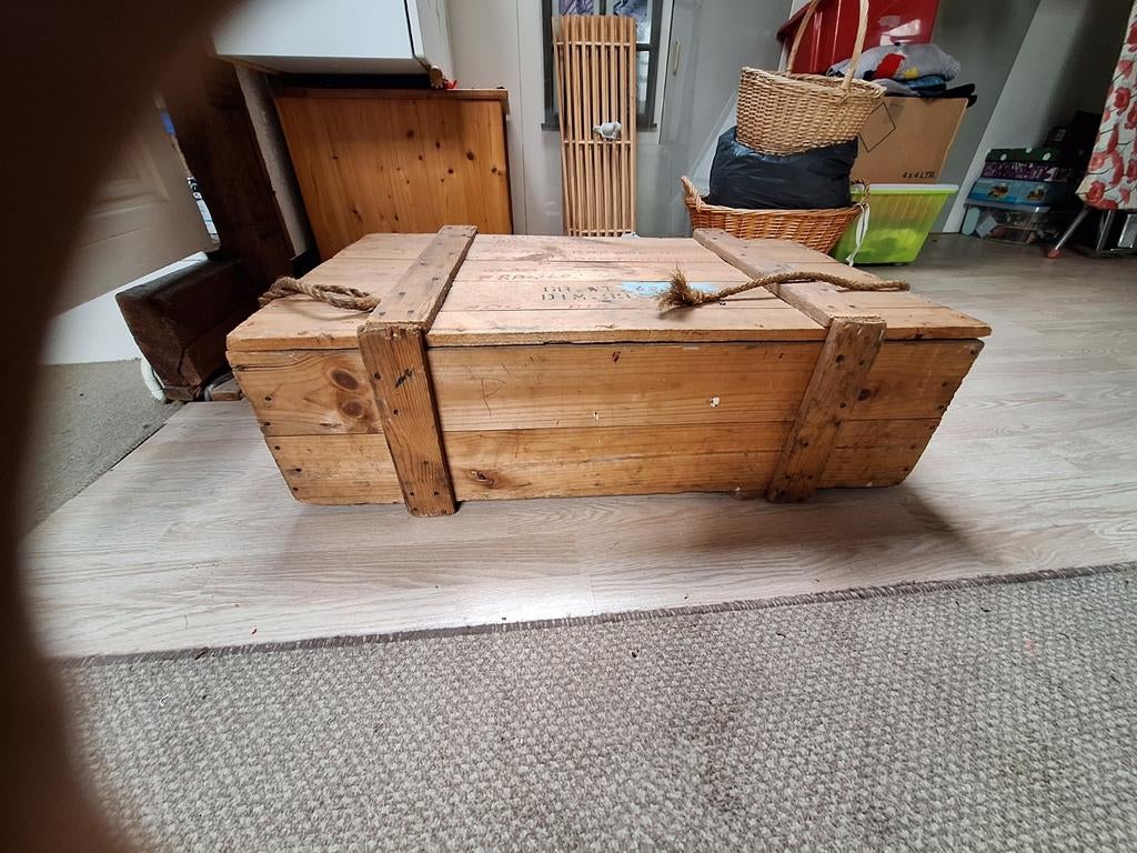 Oude transportkist, Minder dan 50 cm, Gebruikt, 50 tot 100 cm, Ophalen of Verzenden