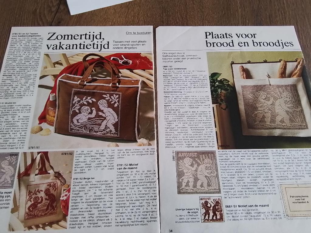 Borduur of haak patroontjes zomertijd vakantiedagen, Hobby en Vrije tijd, Ophalen of Verzenden, Zo goed als nieuw, Handborduren