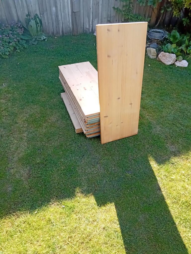 11 Vuren houten kastplanken - 40x97cm, Ophalen, Gebruikt