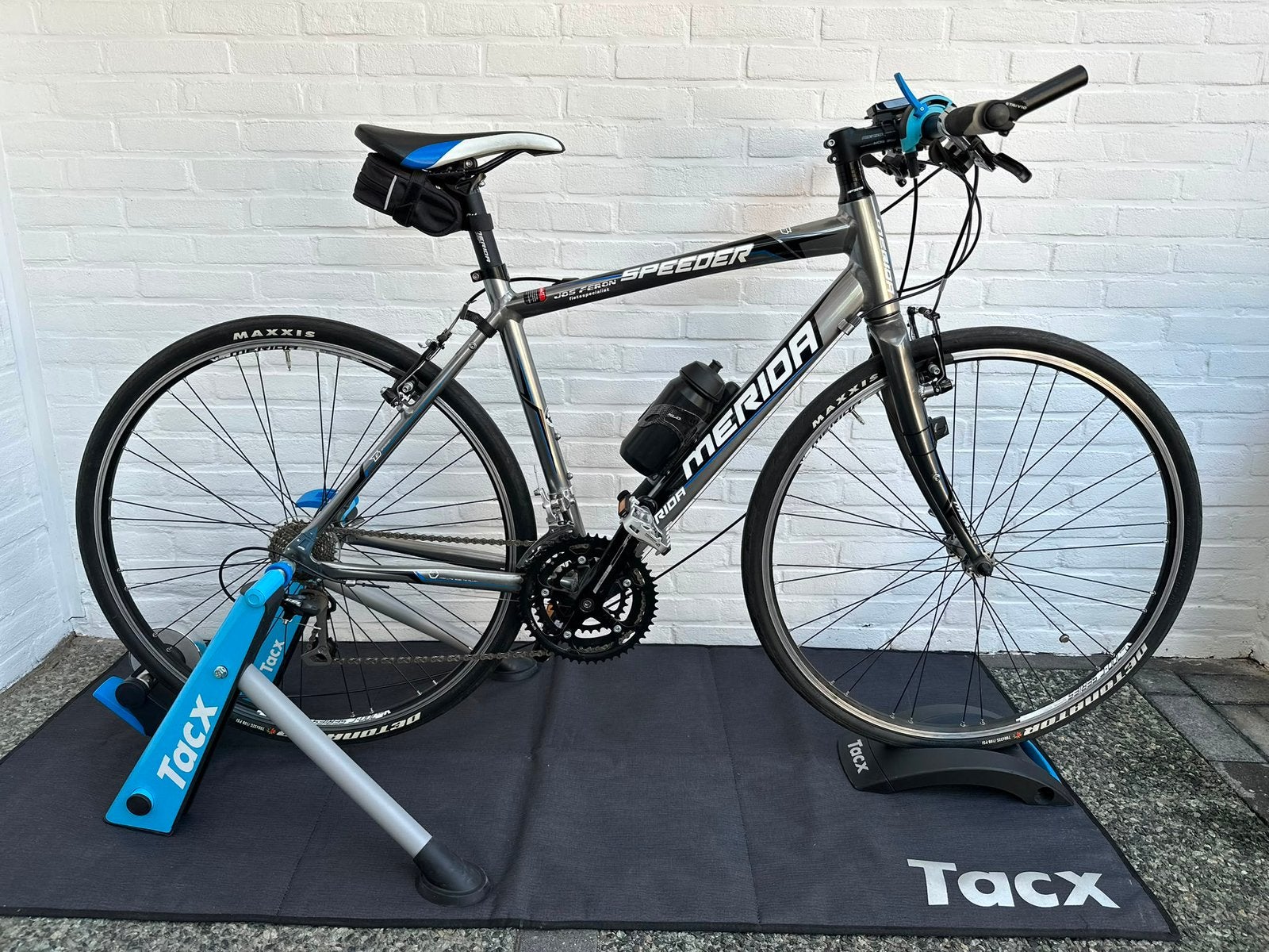 Merida speeder T3, 50 cm, incl. Tacx en Shimano SPD pedaal, Velgrem, Aluminium, 49 tot 53 cm, Zo goed als nieuw