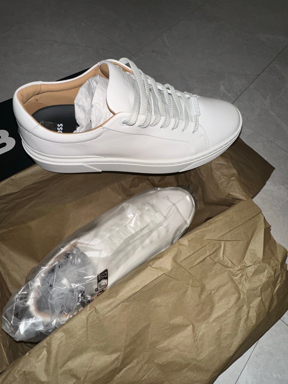 Nieuwe BOSS Gary Tenn_Nalu_N sneakers - Maat 42, Wit, Nieuw, Ophalen of Verzenden, Sneakers of Gympen