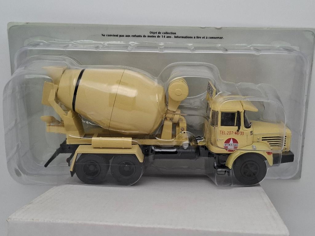 Berliet Truck Betonmixer "Beton de Paris" - Hachette 1/43, Verzenden, Zo goed als nieuw, Bus of Vrachtwagen, Overige merken