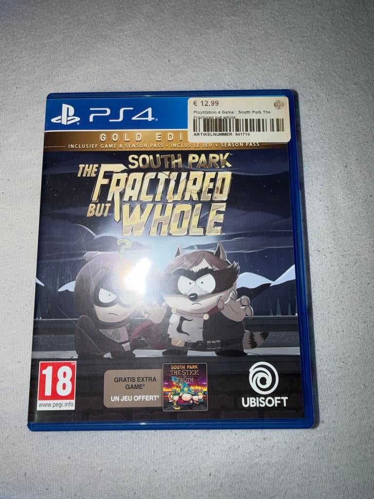 South Park: The Fractured But Whole  PS4, Spelcomputers en Games, Games | Sony PlayStation 4, Gebruikt, Vanaf 18 jaar, 1 speler