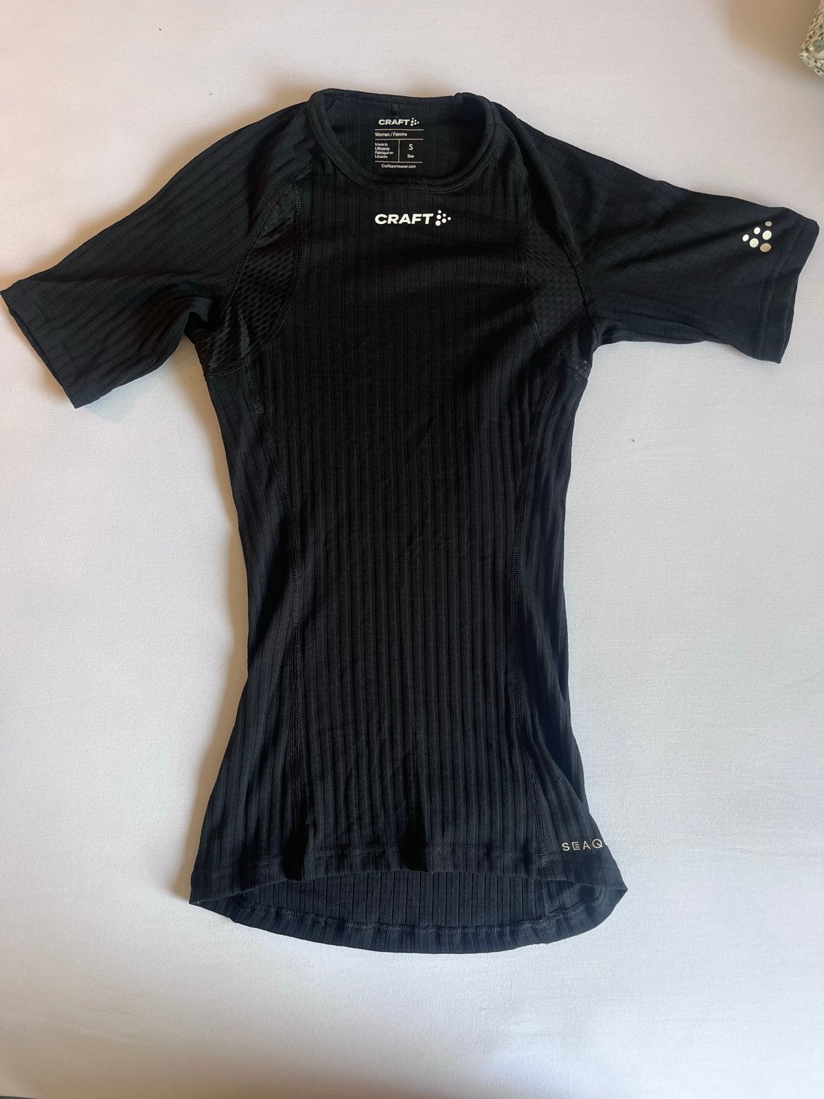 Craft sportshirt / ondershirt maat S, Zwart, Ophalen of Verzenden, Zo goed als nieuw, Hardlopen of Fietsen