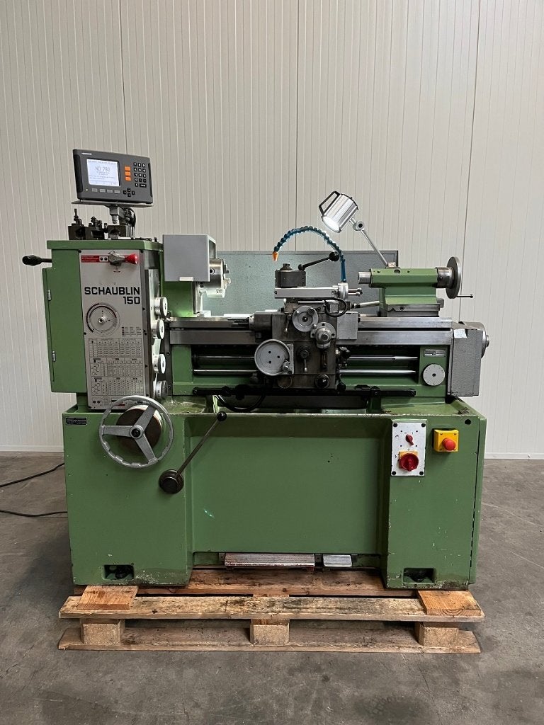 Schaublin 150A draaibank i.z.g.s., Ophalen of Verzenden, Gebruikt, Metaaldraaibank, 500 tot 1000 mm