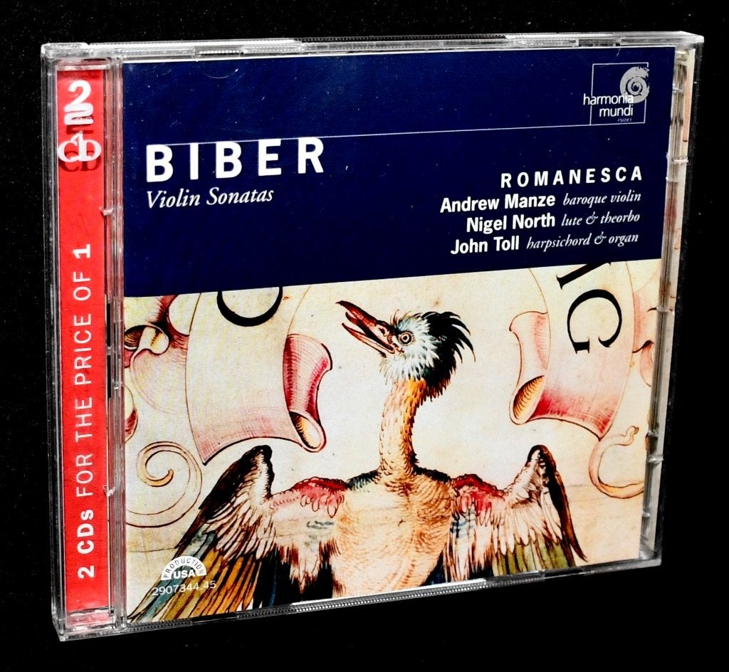 Biber - Violin Sonatas - Romanesca - Andrew Manze, Baroque V, Verzenden, Classicisme, Zo goed als nieuw, Overige typen