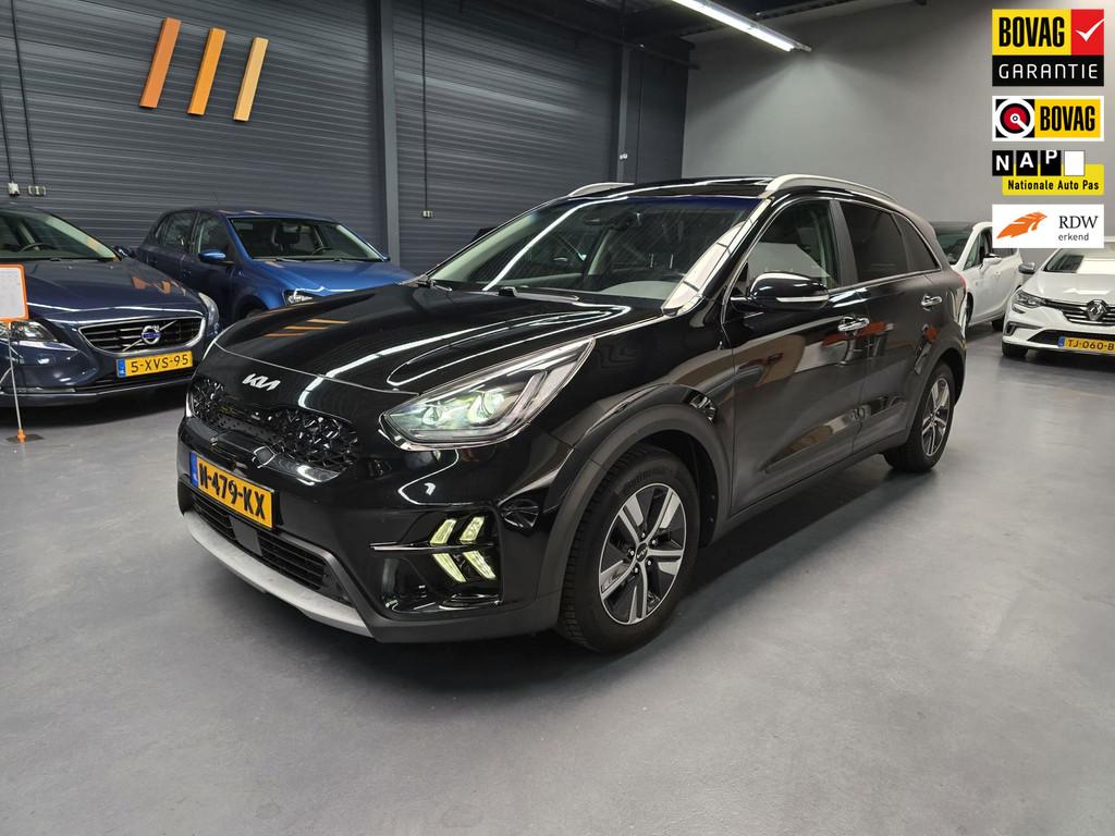 Kia Niro 1.6 GDi Hybrid ExecutiveLine LEDER OPEN DAK LED STO, Gebruikt, Euro 6, Zwart, SUV of Terreinwagen