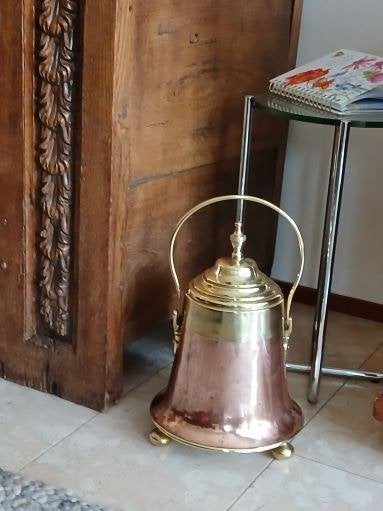 Zeer fraaie Brocante oude Doofpot,(adv.nr.381.), Ophalen of Verzenden