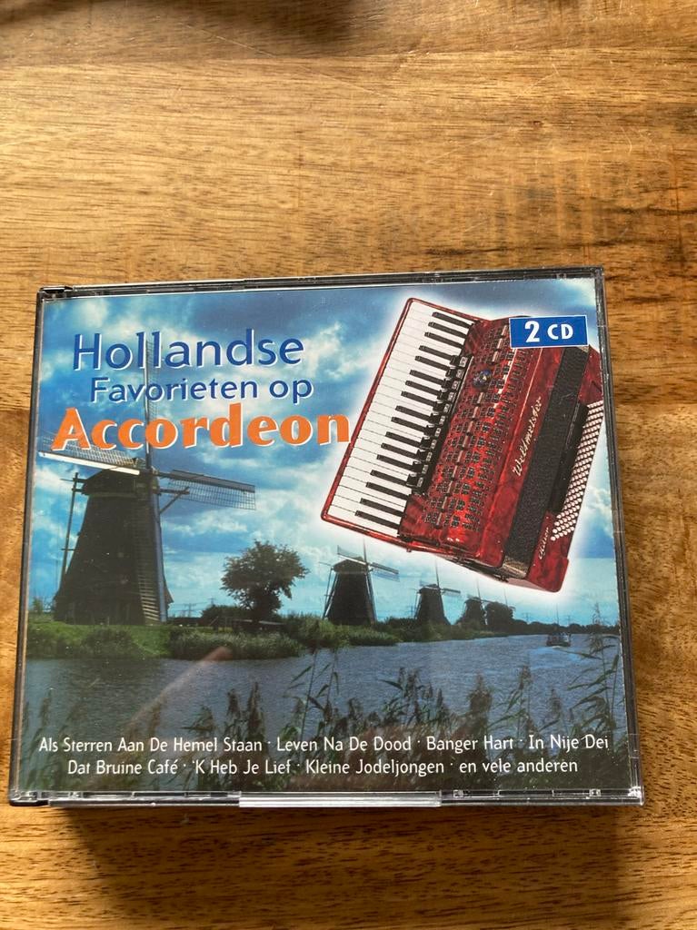 Hollandse Favorieten op Accordeon - Dubbel CD, Ophalen of Verzenden, Gebruikt, Streekmuziek, Boxset