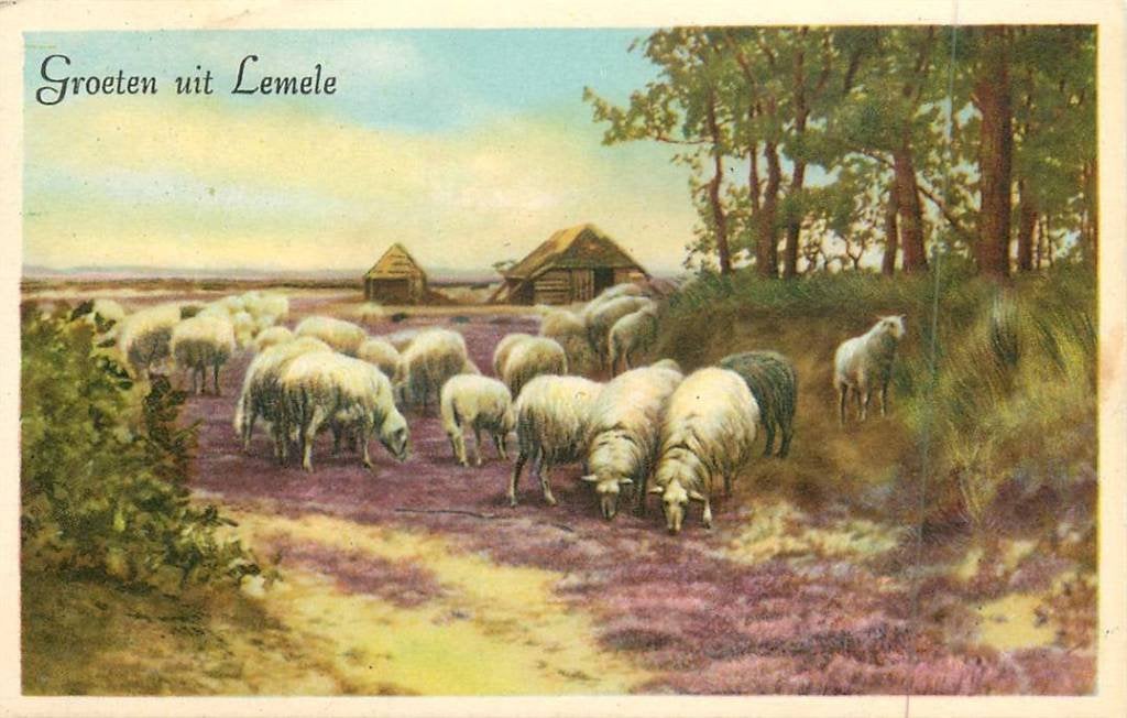 381-045-021 Lemele Groeten uit, Verzamelen, Ansichtkaarten | Nederland, Verzenden, Voor 1920, Overijssel