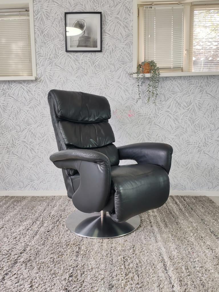 Stijlvolle Himolla Easyswing leren relax fauteuil, Leer, Ophalen of Verzenden, Himolla, Nvt