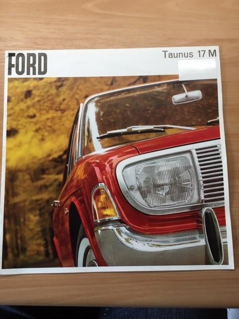 Autobrochure                Ford   Taunus  17M       NL, Ophalen of Verzenden, Ford