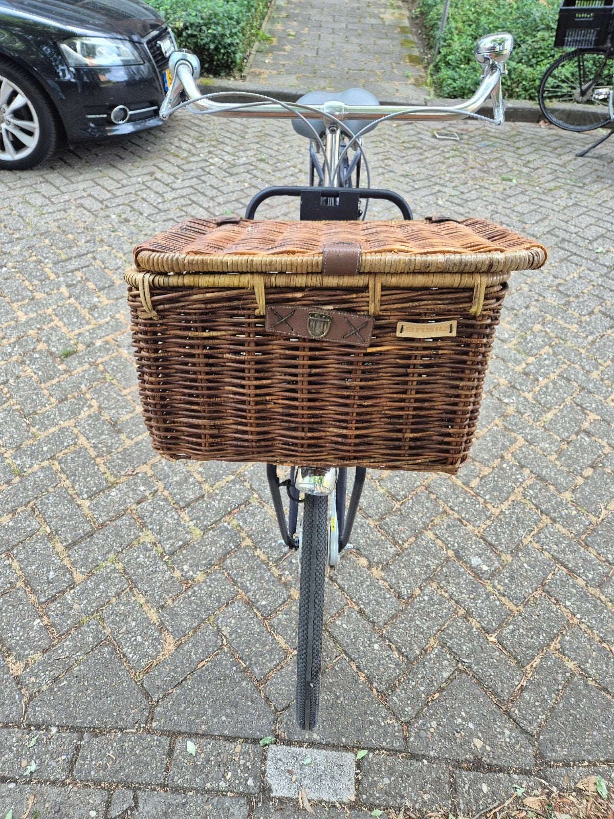 Cortina fiets met mand - Zo goed als nieuw, Fietsen en Brommers, Fietsen | Dames | Damesfietsen, Velgrem, Versnellingen, Zo goed als nieuw