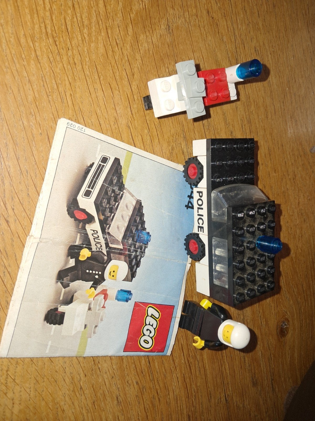 Lego 644 Politie auto met minifiguur (zonder opdruk), Lego, Ophalen of Verzenden, Inclusief minifiguren, Complete set