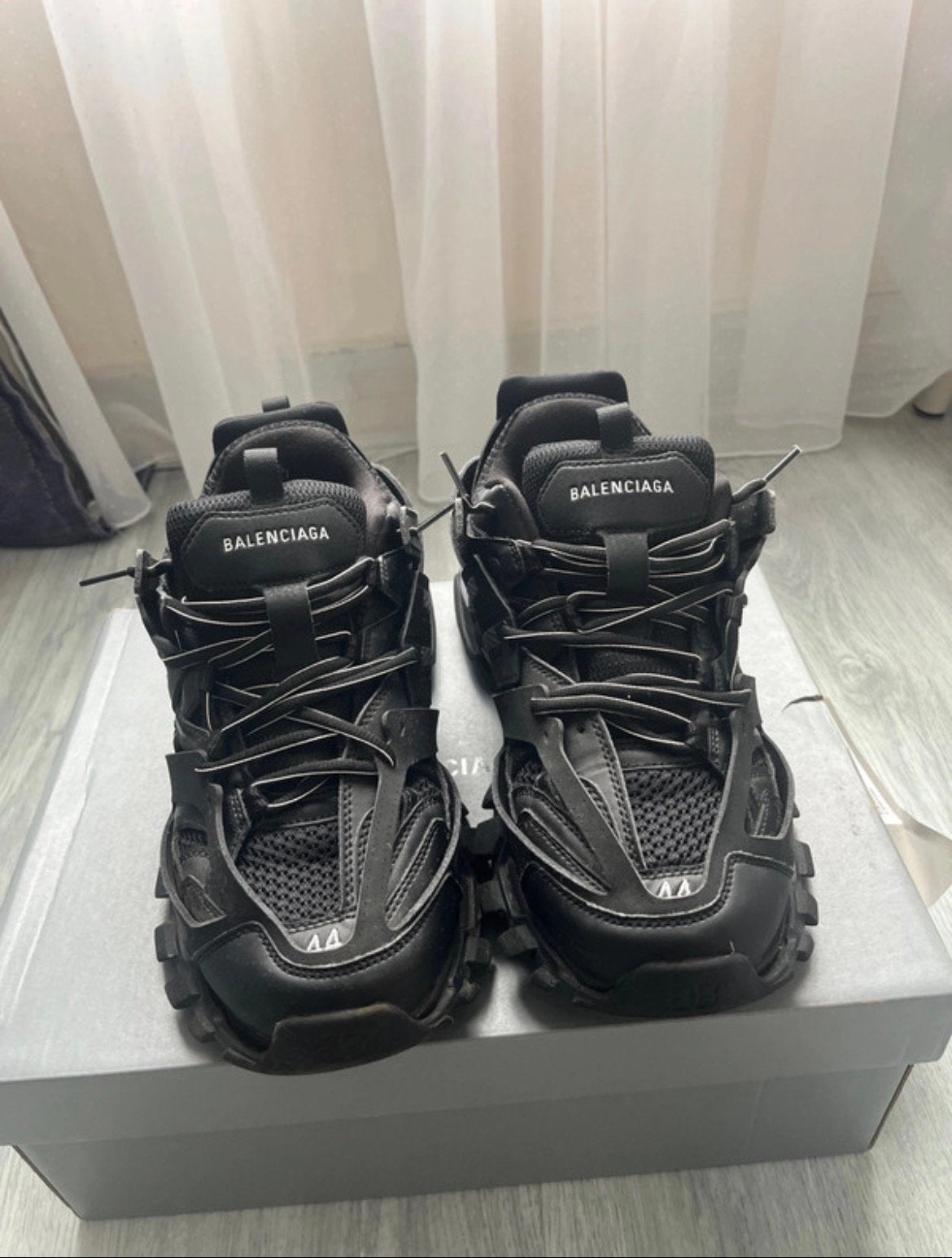 balenciaga tracks led, Verzenden, Zwart, Sneakers of Gympen, Zo goed als nieuw