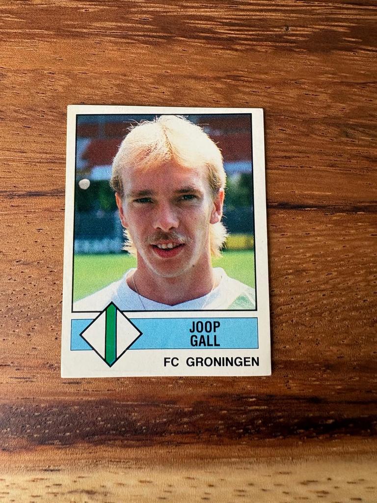 Panini Voetbal 87 Plaatje Joop Gall FC Groningen, Ophalen of Verzenden, Nieuw, Stickers en Plaatjes