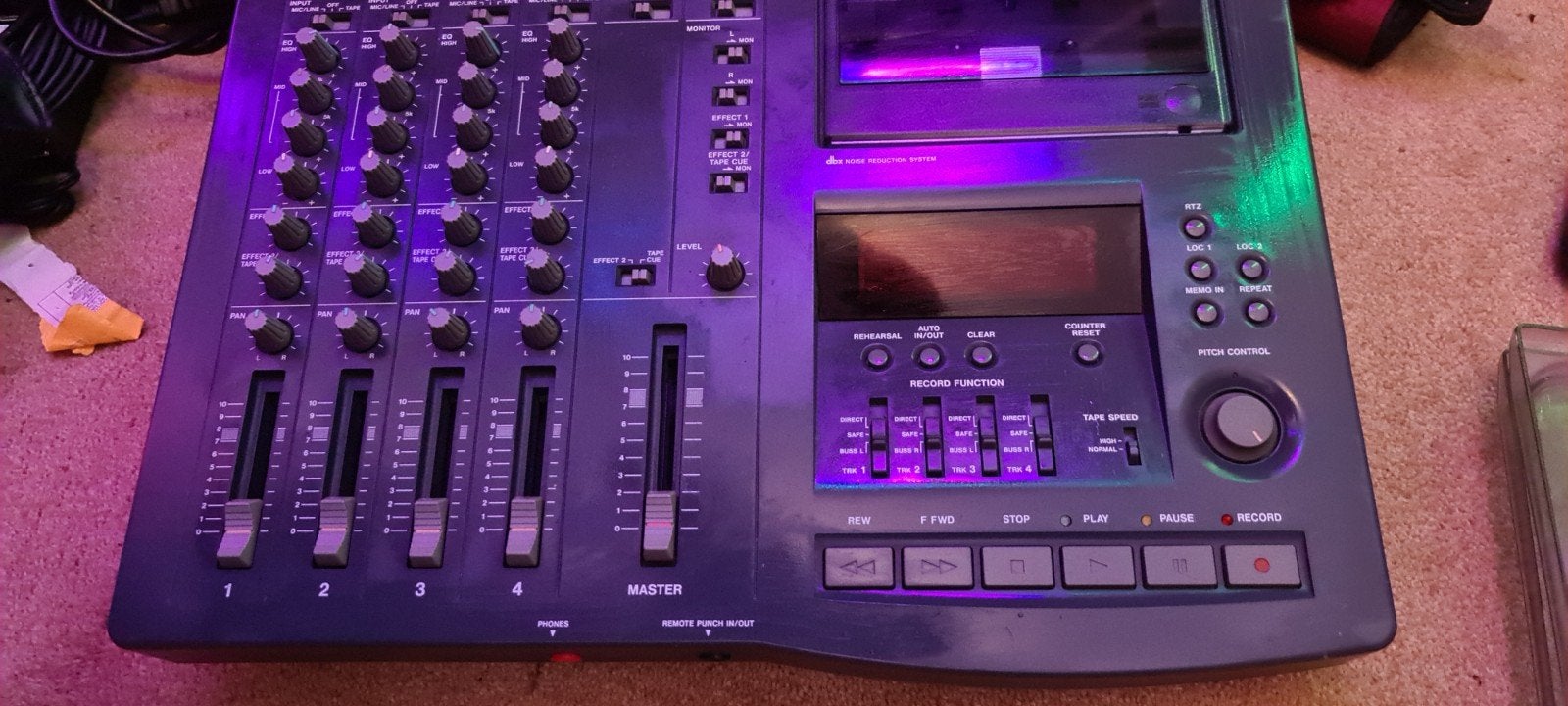 Tascam Portastudio 424 MKII - 4-sporen recorder, Verzenden, Gebruikt, Minder dan 5 kanalen, Microfooningang