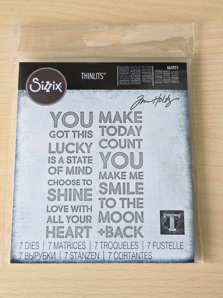 Sizzix - Tim Holtz - Bold Text #2, Hobby en Vrije tijd, Ophalen of Verzenden, Nieuw, Frame of Mal, Sizzix
