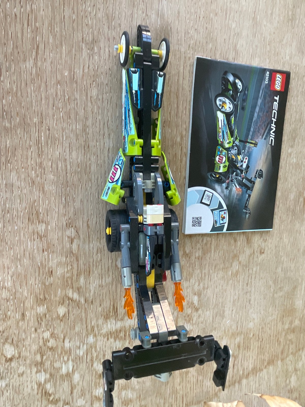 LEGO Technic 42103 Dragster - Zo goed als nieuw, Ophalen, Zo goed als nieuw, Overige merken