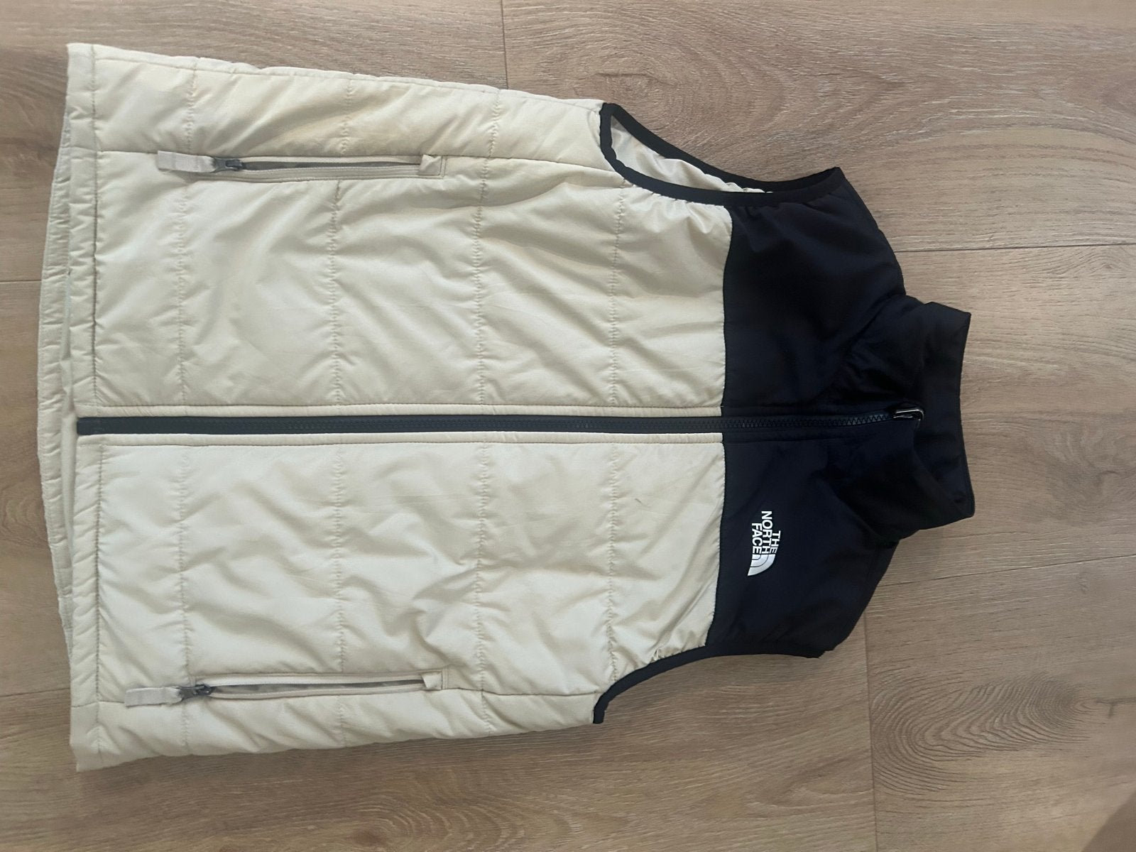 The North Face Bodywarmer - Beige/Zwart, Ophalen of Verzenden, Zo goed als nieuw, Overige maten, Beige