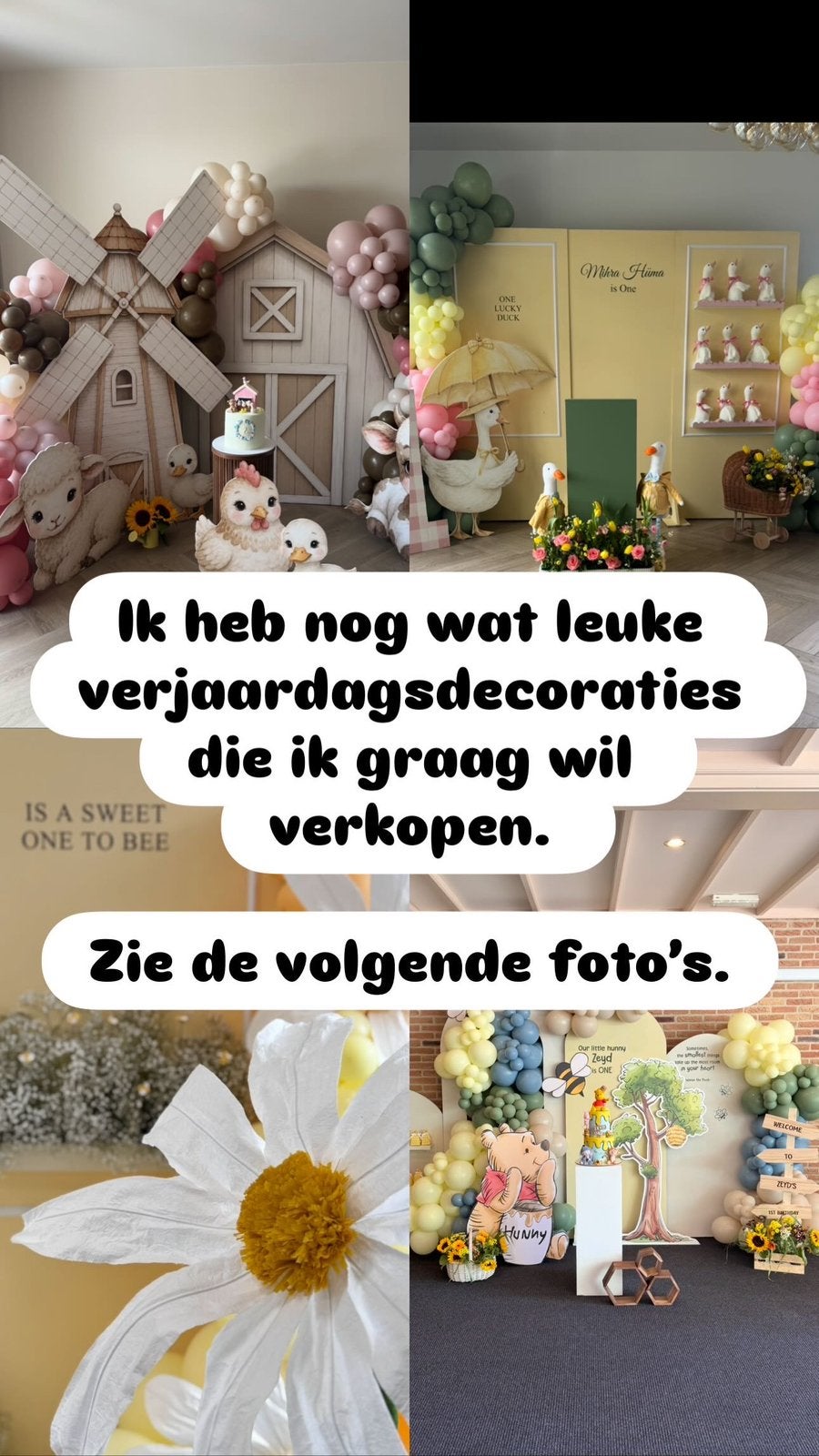Sweettable decoraties te koop, Ophalen, Zo goed als nieuw