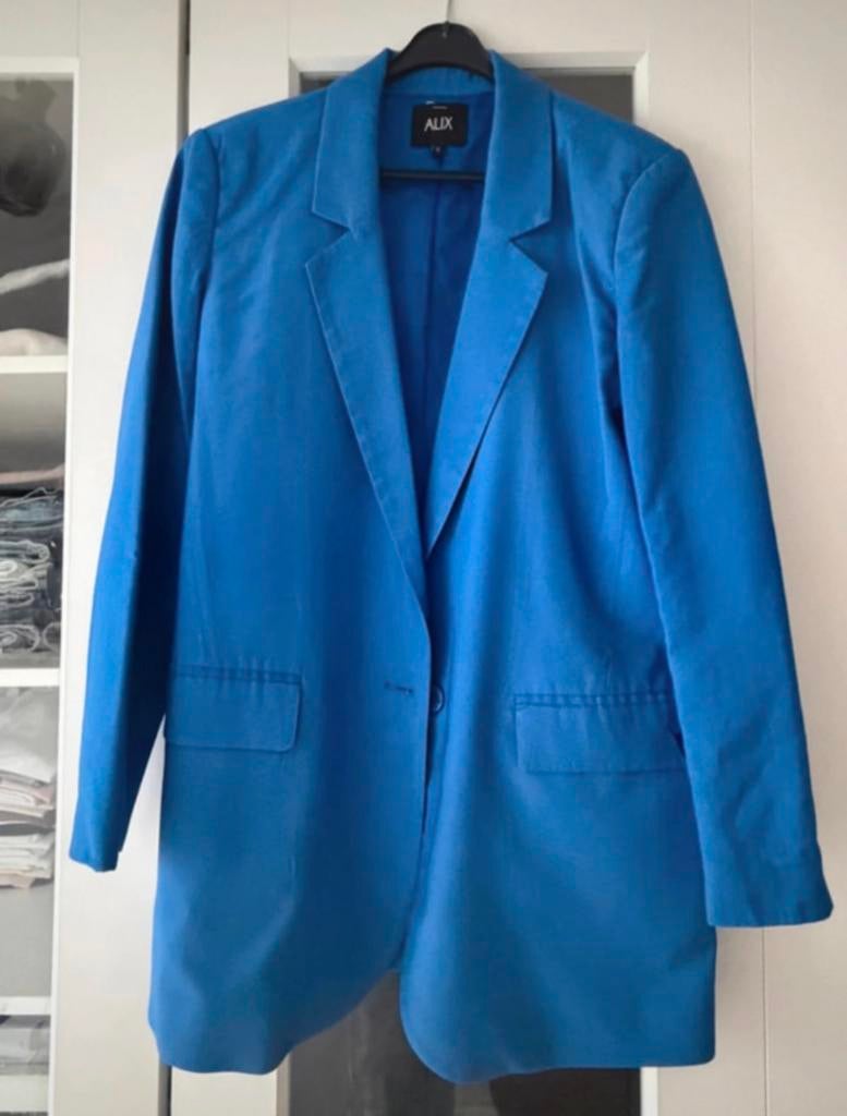 Alix the label blauwe blazer oversized, Blauw, Ophalen of Verzenden, Zo goed als nieuw, Jasje