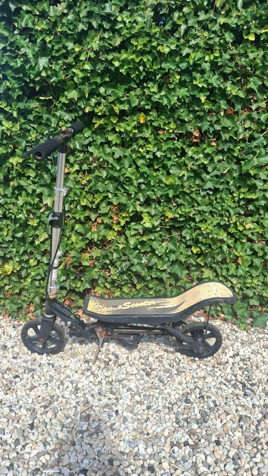 Zwarte space scooter., Ophalen, Gebruikt, Kickbike