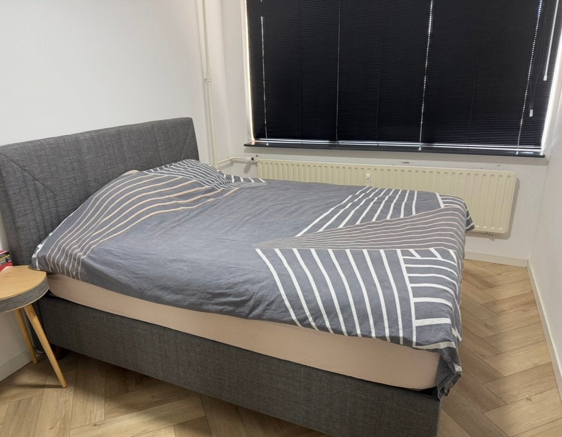 Boxspringbed met opbergruimte 160x200, Ophalen, Tweepersoons, Zo goed als nieuw, 160 cm