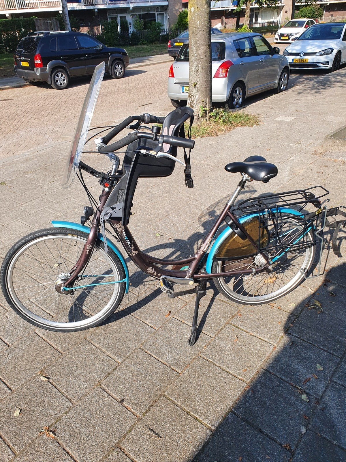 Mooie en stevige moederfiets, ziet er keurig uit, Fietsen en Brommers, Fietsen | Dames | Moederfietsen, Ophalen, Gebruikt, Overige merken