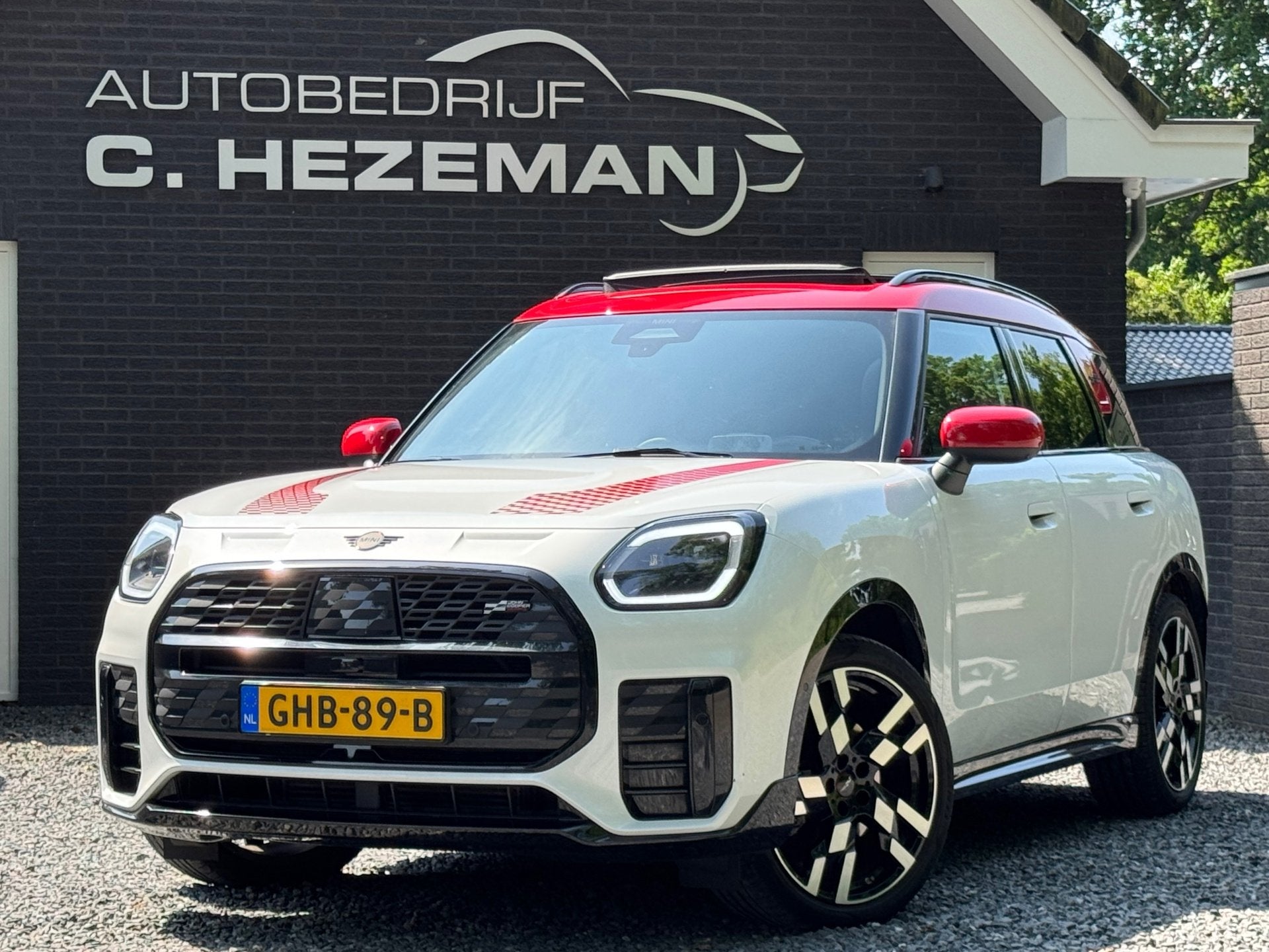 Mini Countryman 1.5 C John Cooper Works L Panoramadak ACC LE, Auto's, Dealer onderhouden, Gebruikt, Wit, Origineel Nederlands