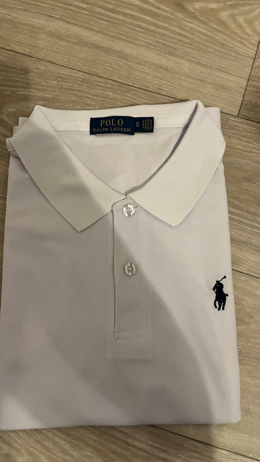 polo ralph lauren polo s wit en blauw logo, Kleding | Heren, Wit, Ophalen of Verzenden, Maat 46 (S) of kleiner, Polo Ralph Lauren