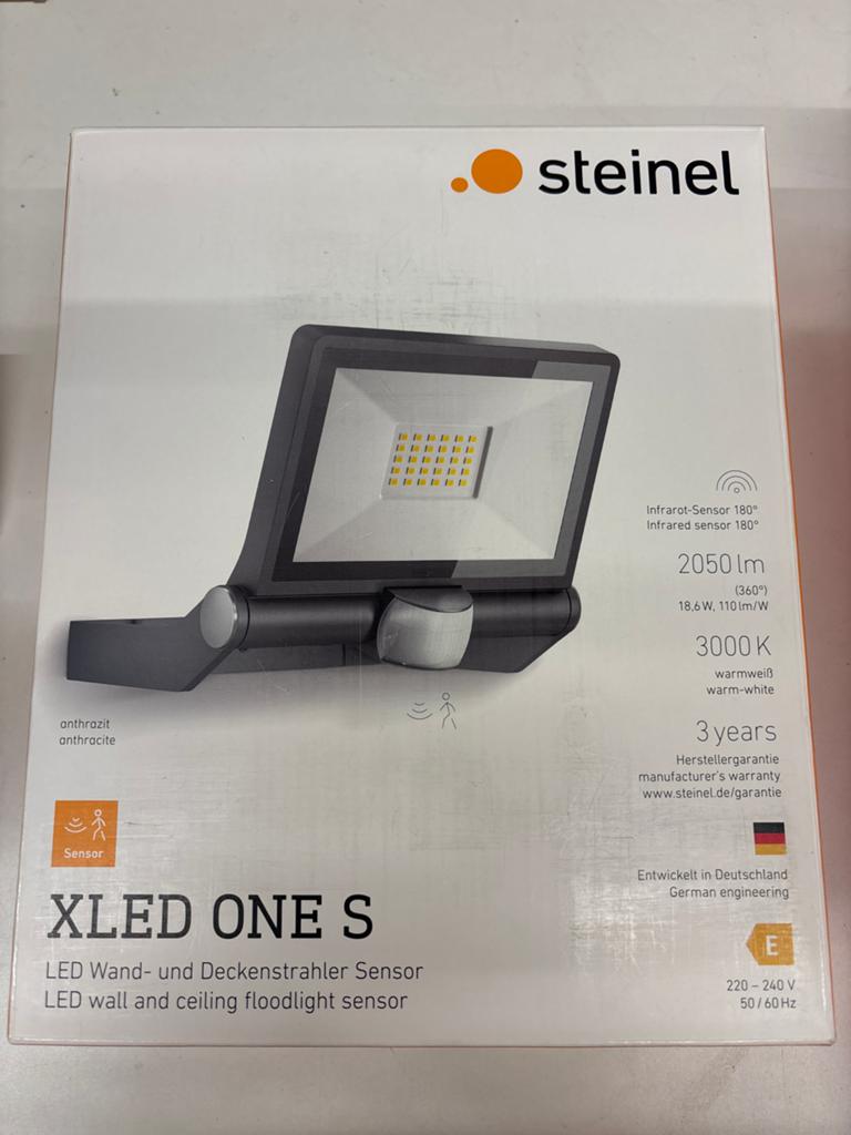 Steinel XLED ONE S LED Sceinwerper met Sensor, Doe-het-zelf en Verbouw, Bouwverlichting, Nieuw, Lamp met armatuur, Minder dan 50 watt