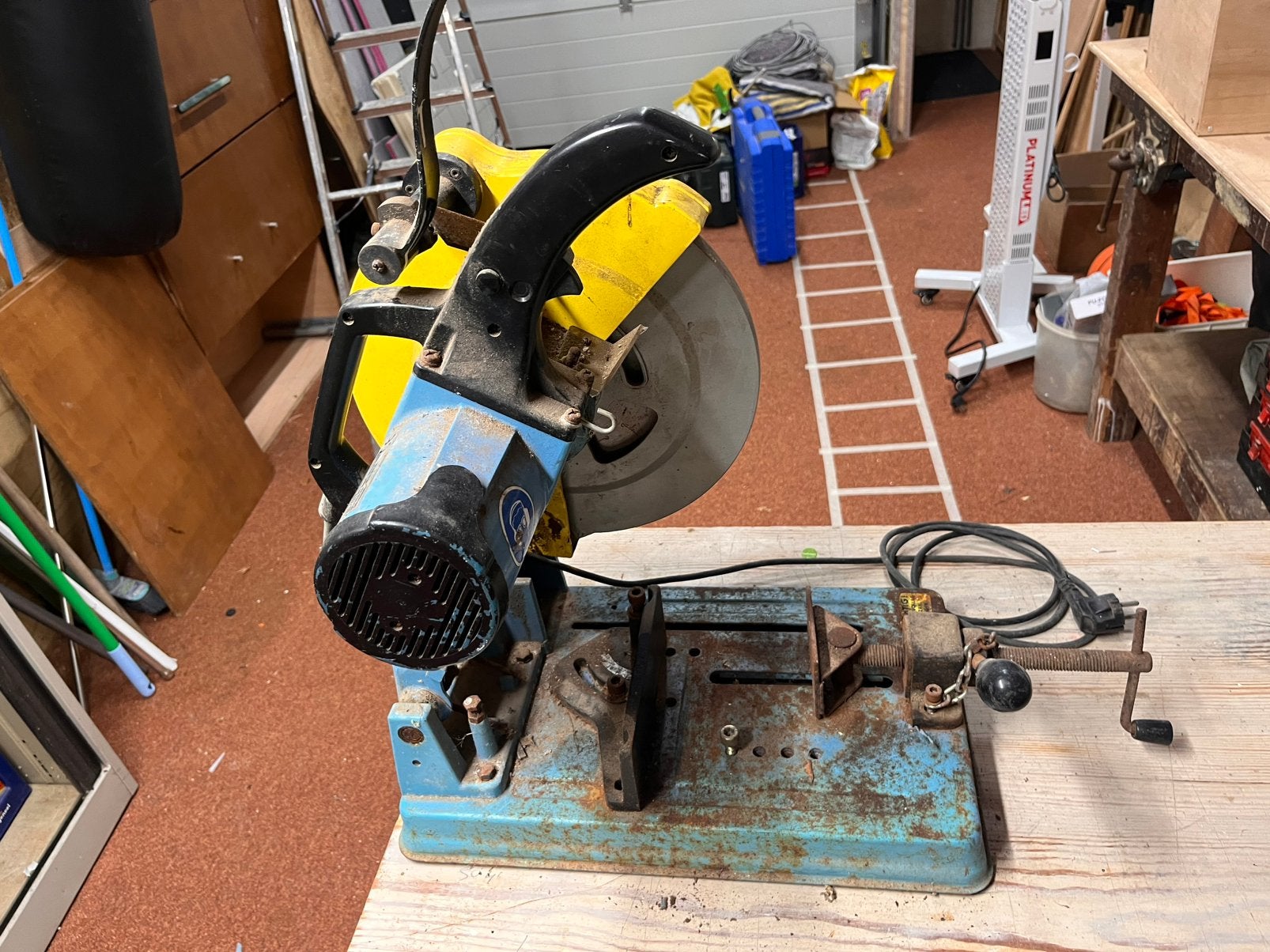 Jepson 9312S afkortzaag / doorslijpmachine voor metaal 220V, Ophalen, 70 mm of meer, Zo goed als nieuw, Afkortzaag