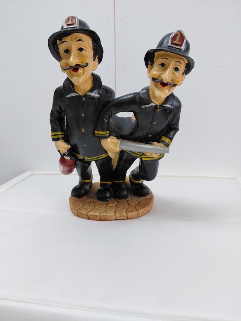 Beeldje van twee brandweermannen, Ophalen of Verzenden