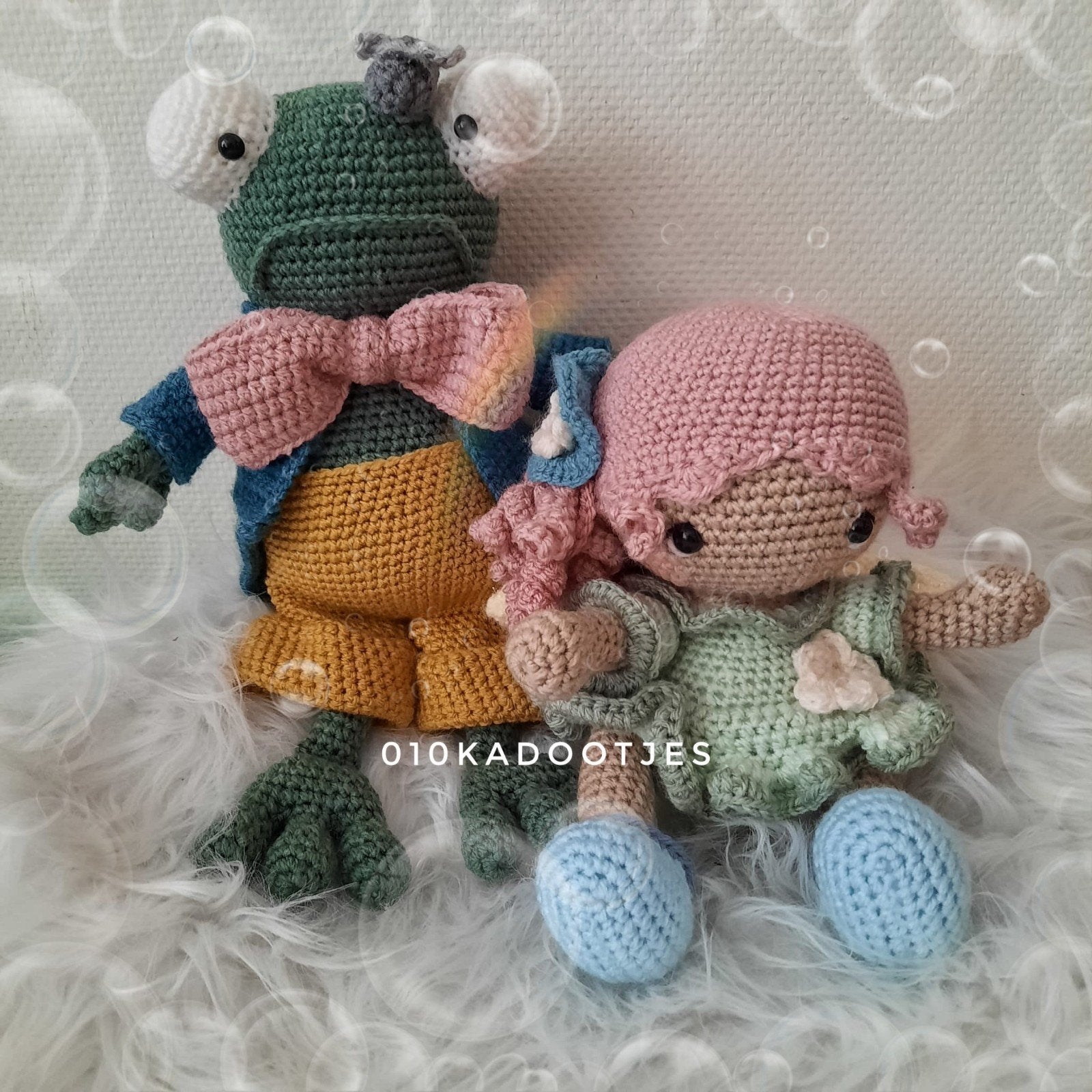 Nieuwe zelfgehaakte knuffel. Lief meisje, elfje, fee, kikker, Ophalen of Verzenden, Haken, Overige typen