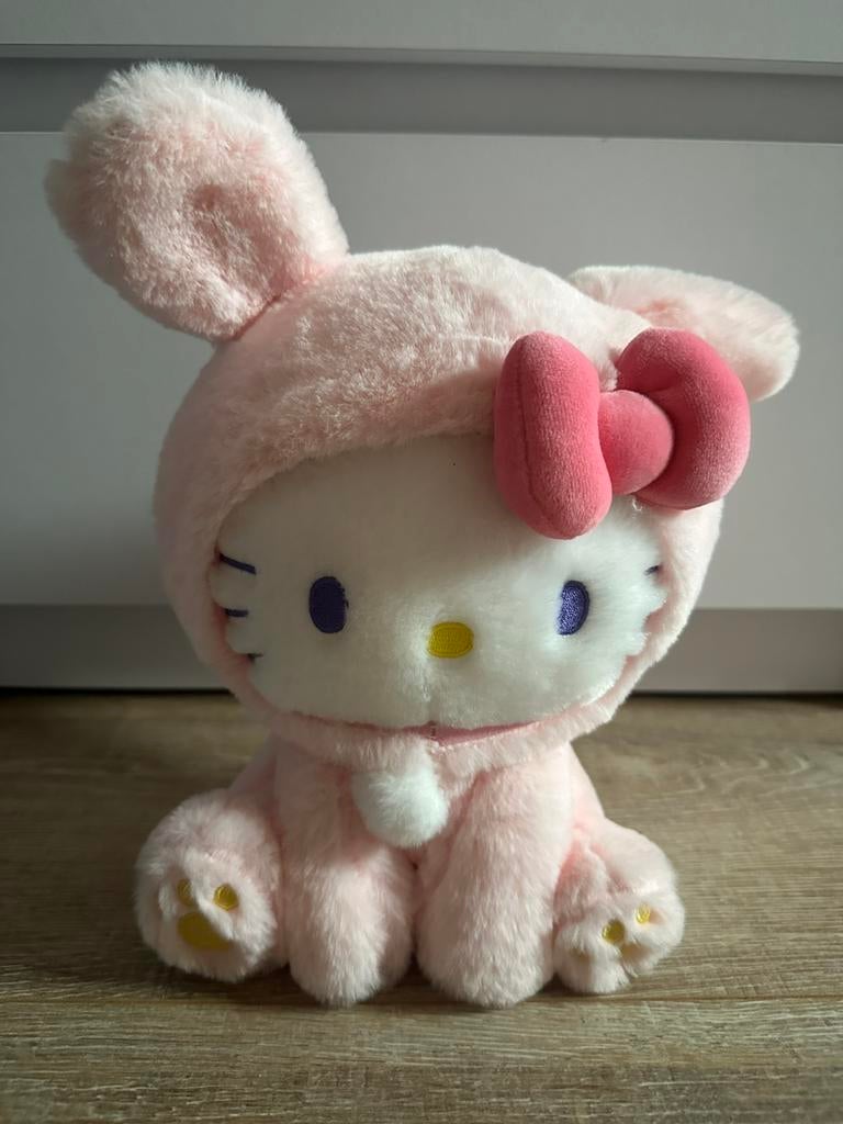 Roze zachte Hello Kitty Knuffel, Ophalen of Verzenden, Zo goed als nieuw, Overige typen