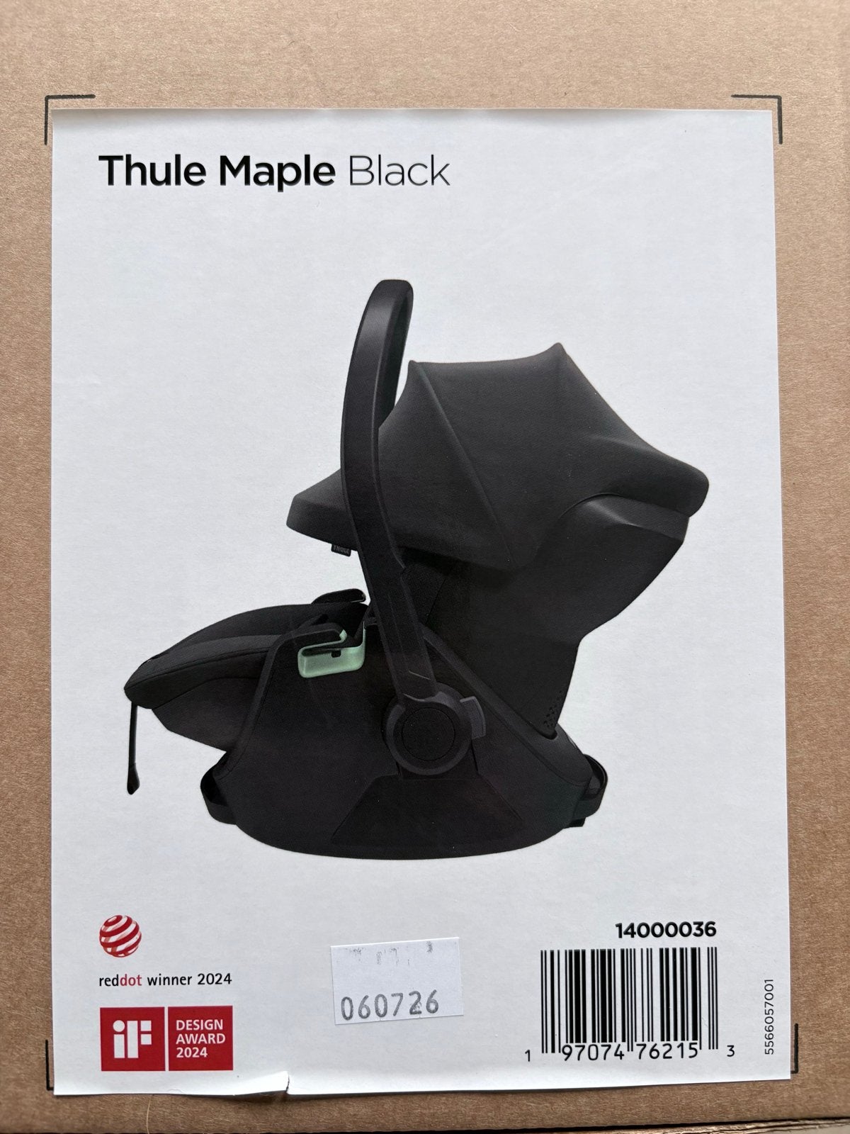 Baby autostoel Thule Maple i-Size- Nieuw in doos, Overige merken, Autogordel of Isofix, Nieuw, Ophalen of Verzenden
