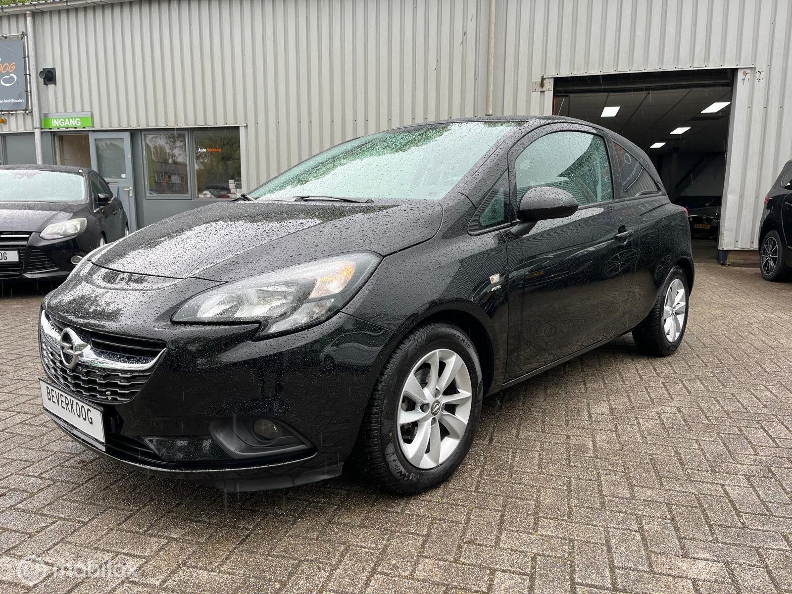 Opel Corsa 1.4 Business+ 12 M GARANTIE, Auto's, Gebruikt, Zwart, Origineel Nederlands, Bedrijf