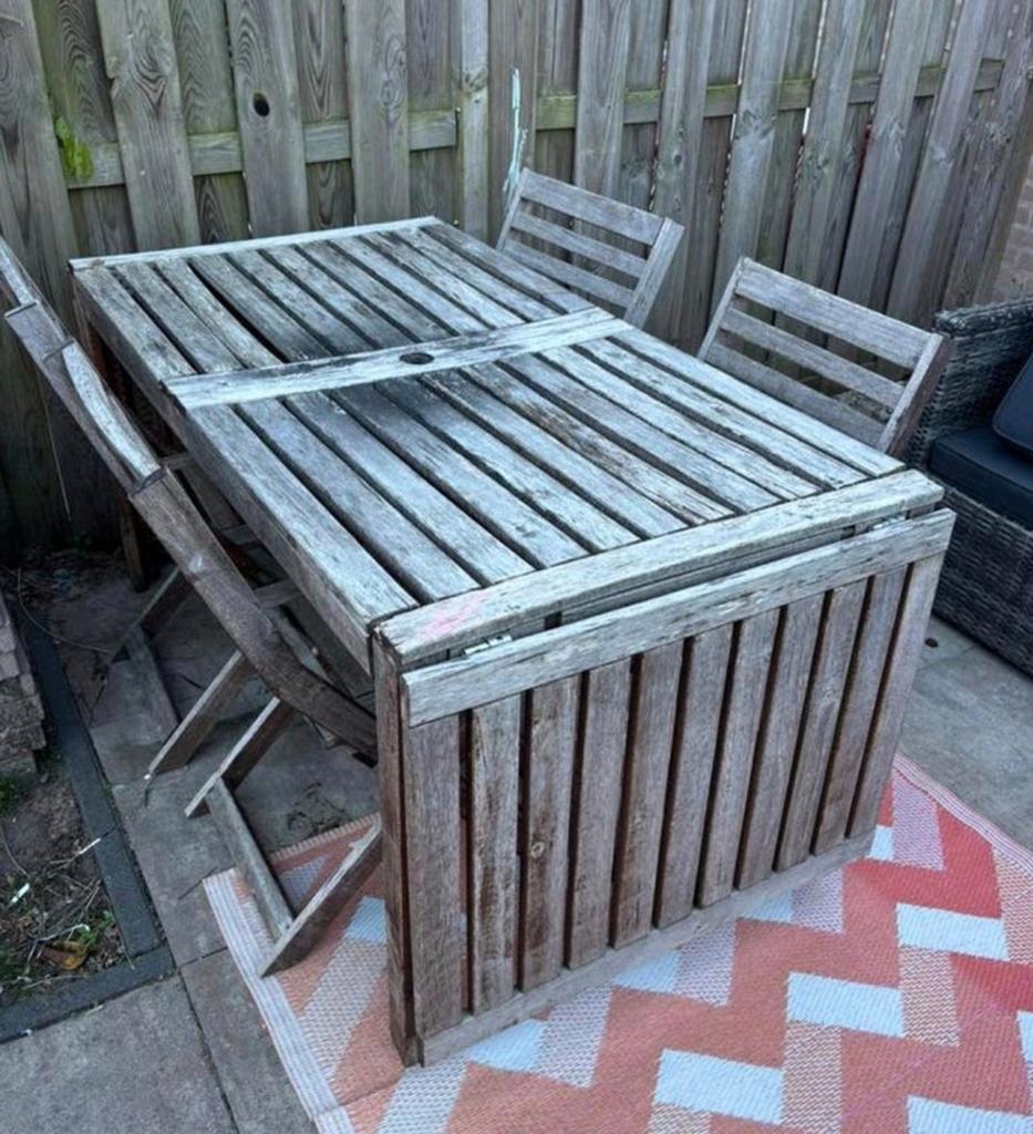 Gratis tafel (al gedemonteerd), Ophalen, Gebruikt, Hout