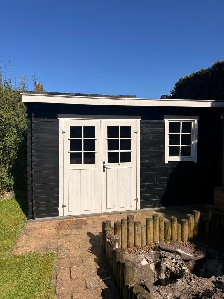 De Hoeve Blokhut Veenendaal Tuinhuis, Tuin en Terras, Tuinhuizen, Ophalen, 200 tot 400 cm, Tuinhuis, 250 tot 500 cm