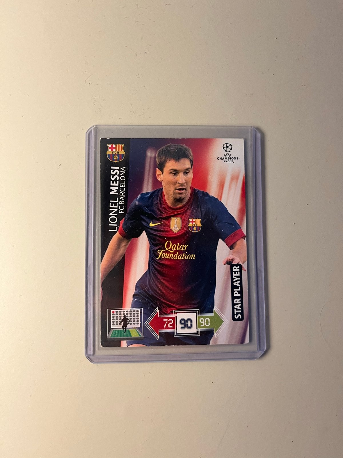Lionel Messi Star Player kaart - Adrenalyn XL 2012-2013, Verzamelen, Ophalen of Verzenden, Zo goed als nieuw, Buitenlandse clubs