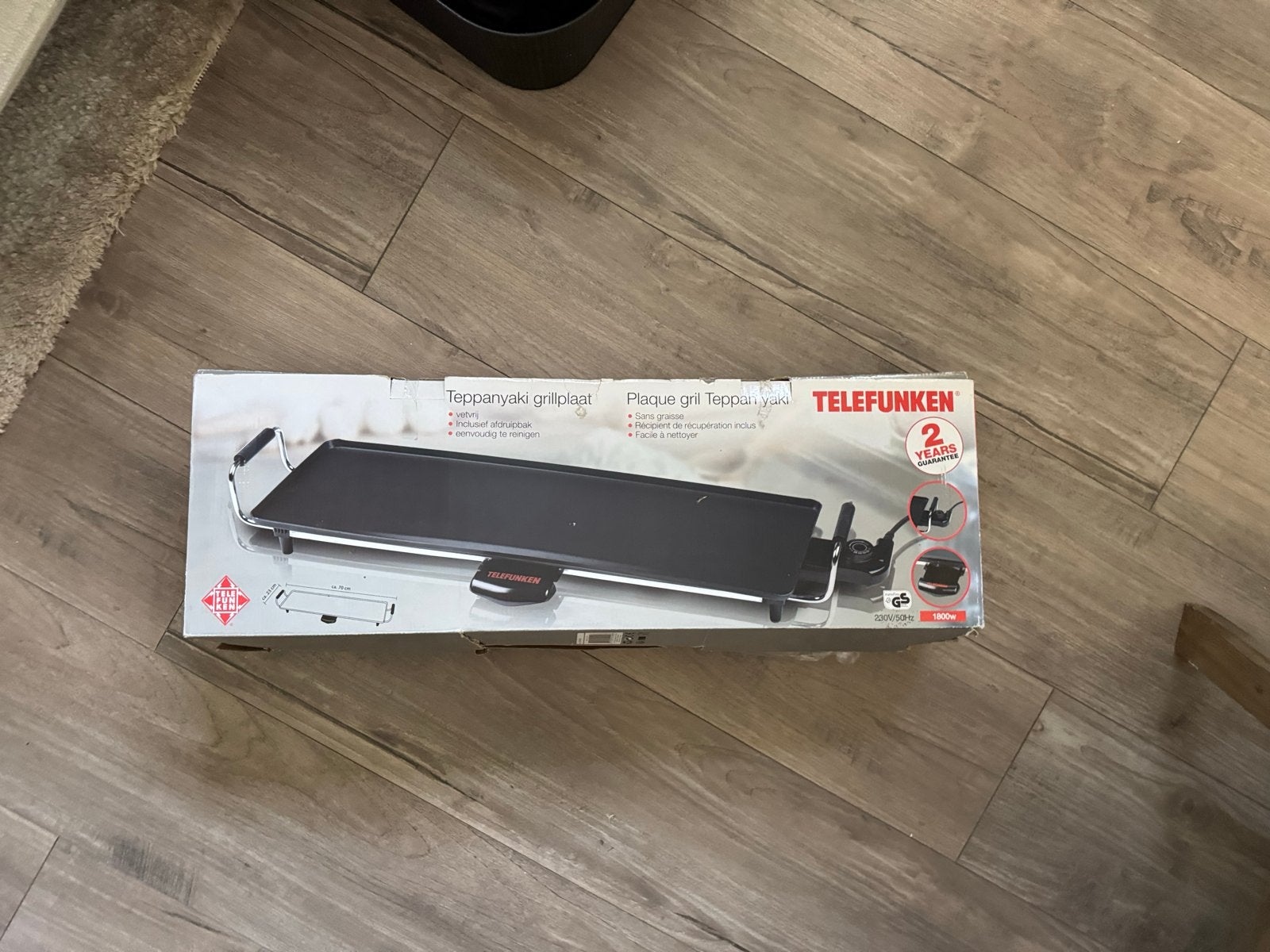 Telefunken Teppanyaki Grillplaat - Nieuw in doos, Witgoed en Apparatuur, Ophalen of Verzenden, Nieuw, Tafelgrill